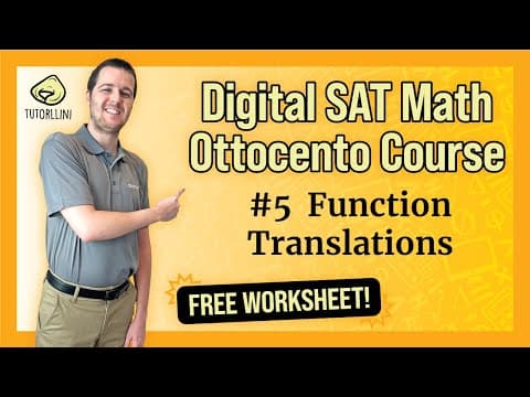 Digital SAT Math - Ottocento #5 Function Translations (FREE WKSHT) thumbnail