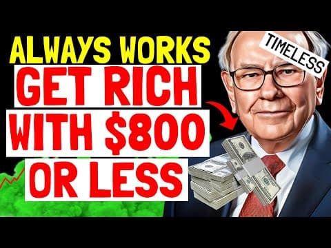3 Easy Steps to Multiply $800 or less in 2023 👈 Warren Buffett thumbnail