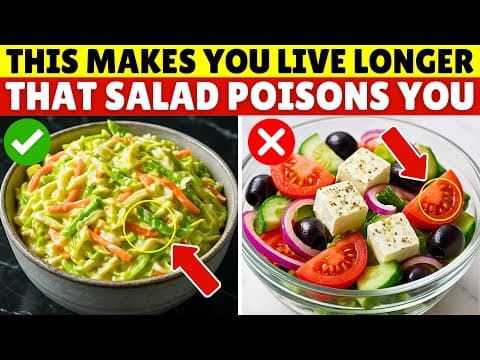 Over 70? 4 Salads You Should NEVER Touch and 4 You MUST Eat NOW | Senior Health Tips thumbnail