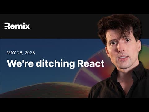Remix is ditching React (and I think that's a good thing) thumbnail