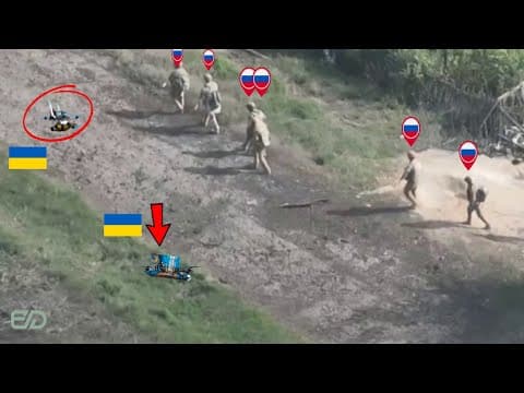 Ukrainian Azov FPV Drones Blow Up Russian Infantry One by One in Shocking Frontline Footage thumbnail