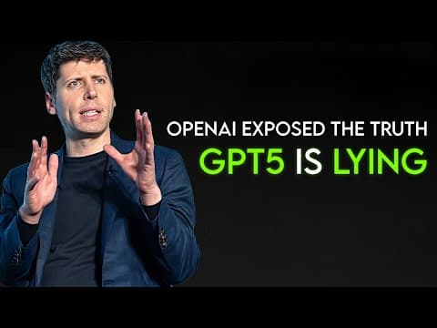 OpenAI Just Exposed GPT-5 Lies More Than You Think, But Can Be Fixed thumbnail