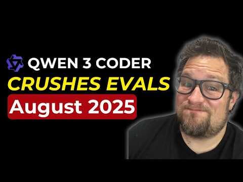 Qwen 3 Coder is almost on par with Claude 4 Sonnet, but... thumbnail
