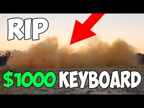 BLOWING UP $1000 KEYBOARD *RIP WALLET* thumbnail