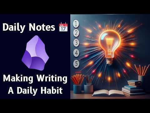 How I Use Daily Notes In Obsidian 📝 My Daily Note-Taking Habit System thumbnail