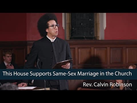 Rev. Calvin Robinson | Christianity SHOULD NOT allow gay marriage - 6/8 | Oxford Union thumbnail