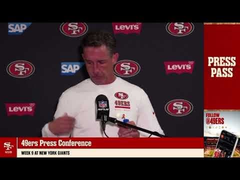 49ers Kyle Shanahan reacts to win over Giants, update on Myke Williams and Brock Purdy injury  thumbnail