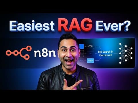 Skip Vector Databases: Build RAG in Minutes with Gemini + n8n thumbnail