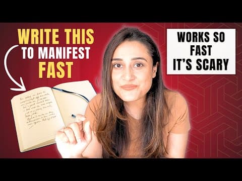 This is how I Manifest. I use this HACK everyday in life. IT WORKS FAST!! thumbnail