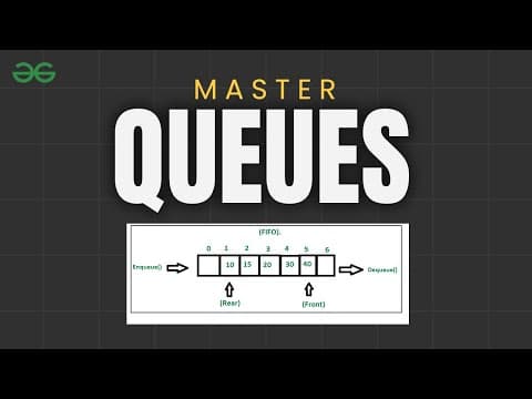 WHAT IS QUEUE? | Queue Data Structures | DSA Course | GeeksforGeeks thumbnail