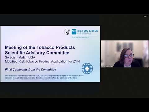 January 22, 2026: Tobacco Products Scientific Advisory Committee Meeting thumbnail