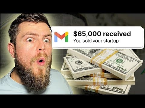 I SOLD my AI startup for $65,000 (I made it in 48h) thumbnail