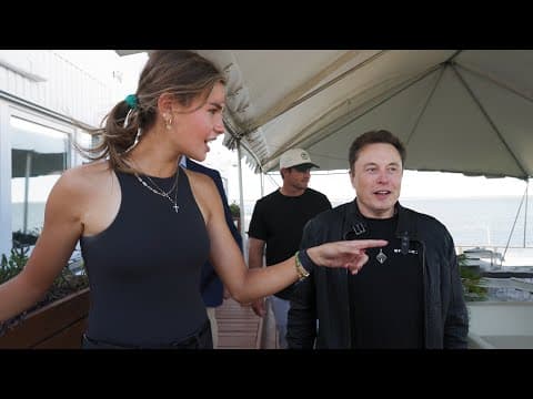 Watching a Rocket Launch at SpaceX with Elon Musk! thumbnail