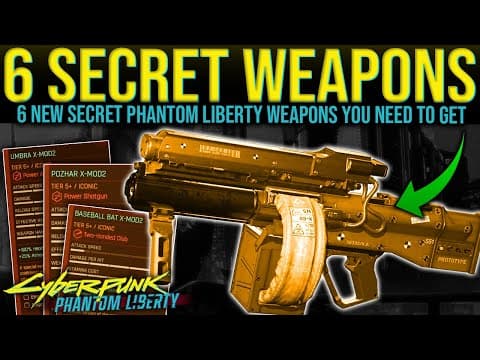 Dont Miss These 6 NEW SECRET ITEMS - OP WEAPONS / LEGENDARIES - Cyberpunk 2077 Phantom Liberty DLC thumbnail