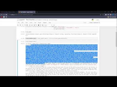 AIP.NP1.Text Classification with TensorFlow thumbnail