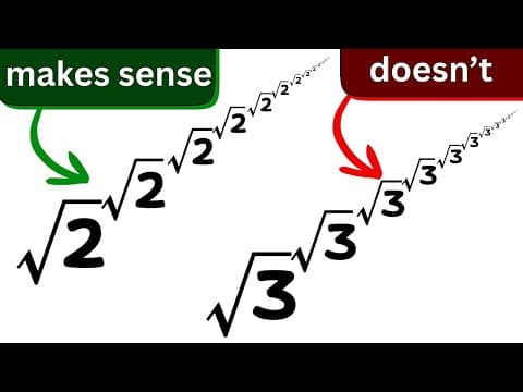 why only some infinite power towers are well defined. thumbnail