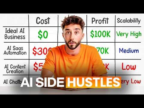 I Ranked Every AI Side Hustle (Here’s What’s ACTUALLY Good) thumbnail
