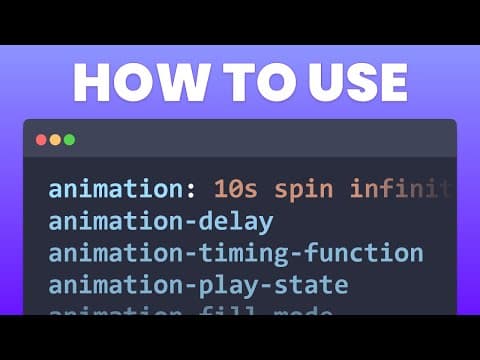 Learn CSS Animations in 9 Minutes thumbnail