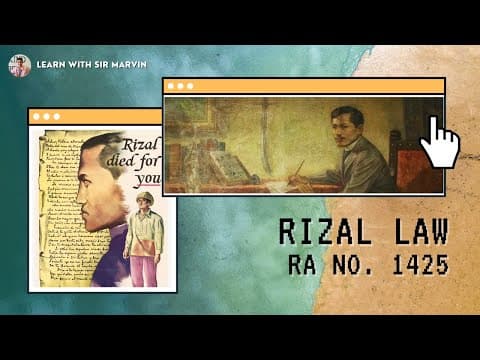 RIZAL LAW (RA No. 1425) thumbnail