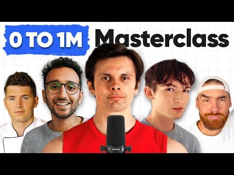How to Grow a YouTube Channel From 0 to 1M Subscribers (Full Course) thumbnail