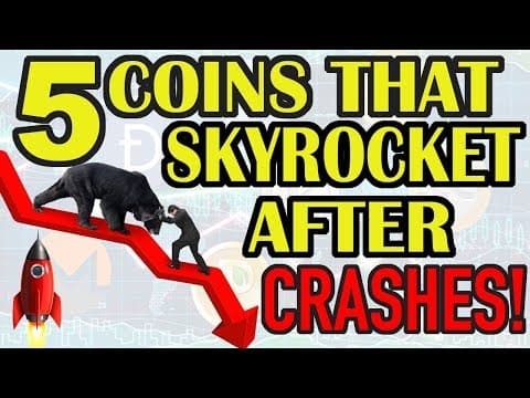 TOP CRYPTO COINS TO INVEST IN A CRYPTO MARKET CRASH! HOW TO GET RICH WHILE MARKET IS CRASHING! thumbnail