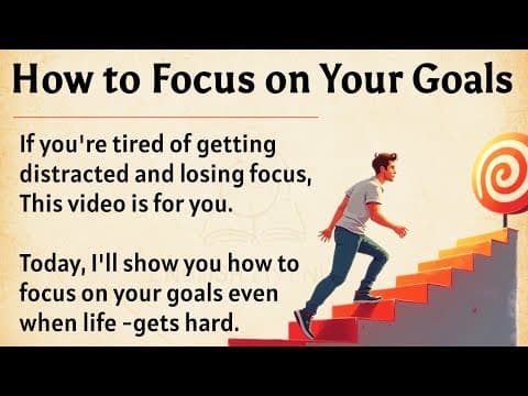 How to Focus On Your Goals || Learn English Through Motivational Lesson 🔥 || Graded Reader ✅️ thumbnail