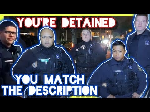 "YOU'RE DETAINED" FOR NO CRIME | "I DON'T ANSWER QUESTIONS" thumbnail