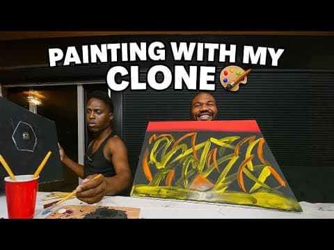 Painting With My Vegan Son For The First Time thumbnail