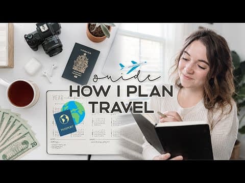 TRAVEL PLAN WITH ME ✈️ (Booking Flights, Budgeting, Itinerary & More!) | How To Plan A Trip Abroad thumbnail