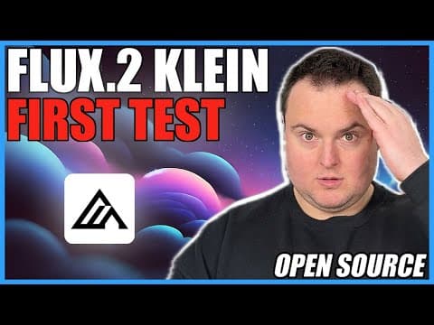FLUX.2 Klein First Test – Fast LOCAL Image Generation & Editing! thumbnail