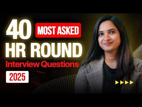 40 Most Asked HR Interview Questions and Answers | HR Interview Questions with Answers 2025 thumbnail