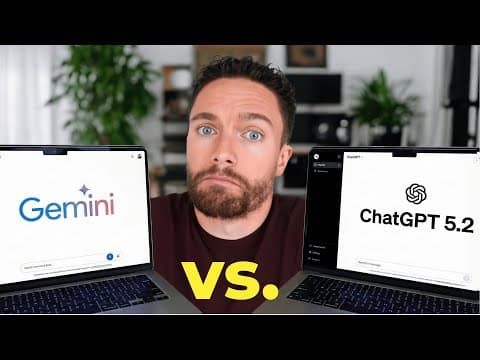 ChatGPT 5.2 vs. Gemini 3 Pro (Head To Head Test) thumbnail