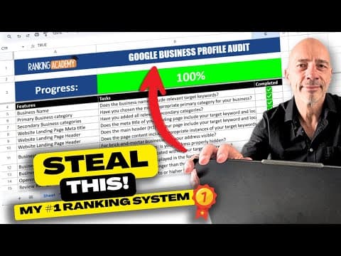 I’ve Never Shared My Google Business Profile Audit System Until Now - Steal It & Rank #1 on Maps! thumbnail