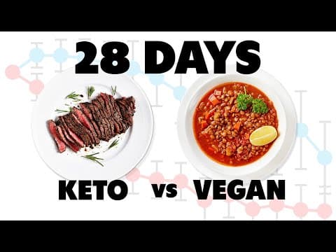 STUDY: Animal-Based Keto vs Low-Fat Plant-Based (Vegan) Diets for 28 Days. with Kevin Hall. thumbnail