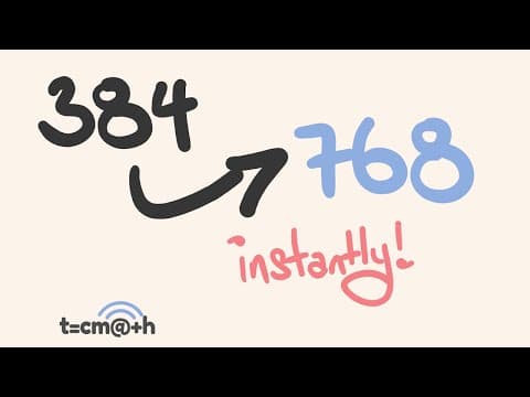 Double Numbers - How to double any number instantly. thumbnail