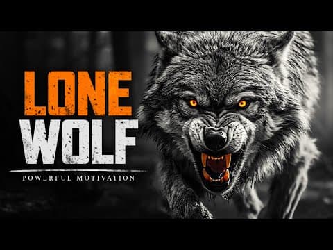LONE WOLF - Motivational Speech For Those Who Walk Alone (Marcus Elevation Taylor) thumbnail
