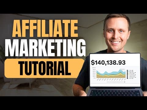 Affiliate Marketing Tutorial For Beginners 2024 (Step by Step) thumbnail