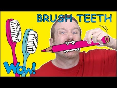 Brush your Teeth Song Story for Kids from Steve and Maggie NEW | Free Speaking Wow English TV thumbnail