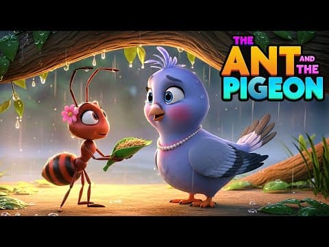 The Ant and the Pigeon 🐜🕊️ | English Moral Stories | Bedtime Stories thumbnail