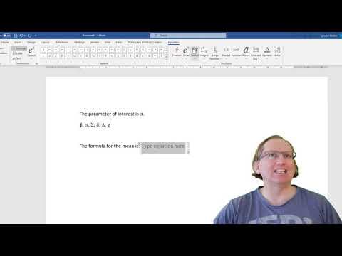 How to Insert Greek Letters and Equations in Word thumbnail