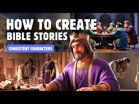 Create MONETIZABLE Animated Bible Stories with AI | Consistent Characters thumbnail