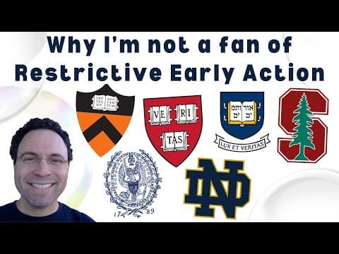 Why I'm Not a Fan of Restrictive Early Action (REA) thumbnail