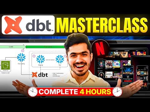 Netflix Data Analysis | DBT (databuildtool) Tutorial Course | End-To-End Project thumbnail