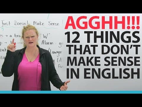 I HATE ENGLISH! 12 things that don't make any sense thumbnail