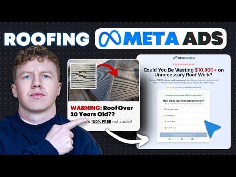 £2m+ In Roofing Sales With META Ads - Step-by-step Tutorial [High-Quality Leads] thumbnail