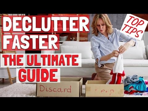 11 Best Tips to Declutter FASTER (MINIMALISM AND FRUGAL LIVING) thumbnail