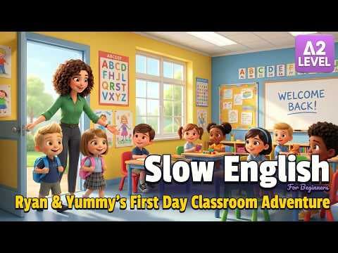 First Day at School | Classroom Conversation | Easy English Listening Story (A1 Level) thumbnail