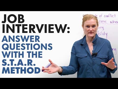 Use the STAR METHOD for success in your JOB INTERVIEW thumbnail