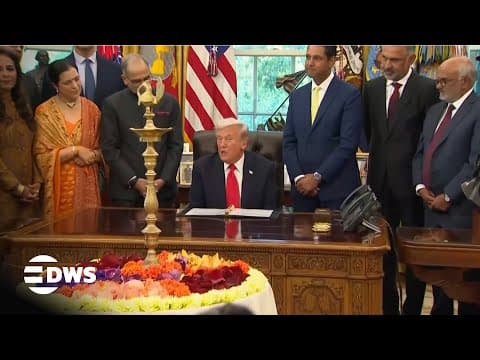 Trump Celebrate Diwali with Indian Ambassadors & Staff at the White House | Festival of Light | AC15 thumbnail