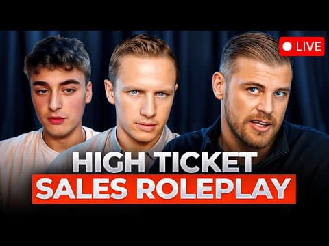 Sales Roleplay - Coaching Business Offer With $1M/mo Trainer [LIVE] thumbnail